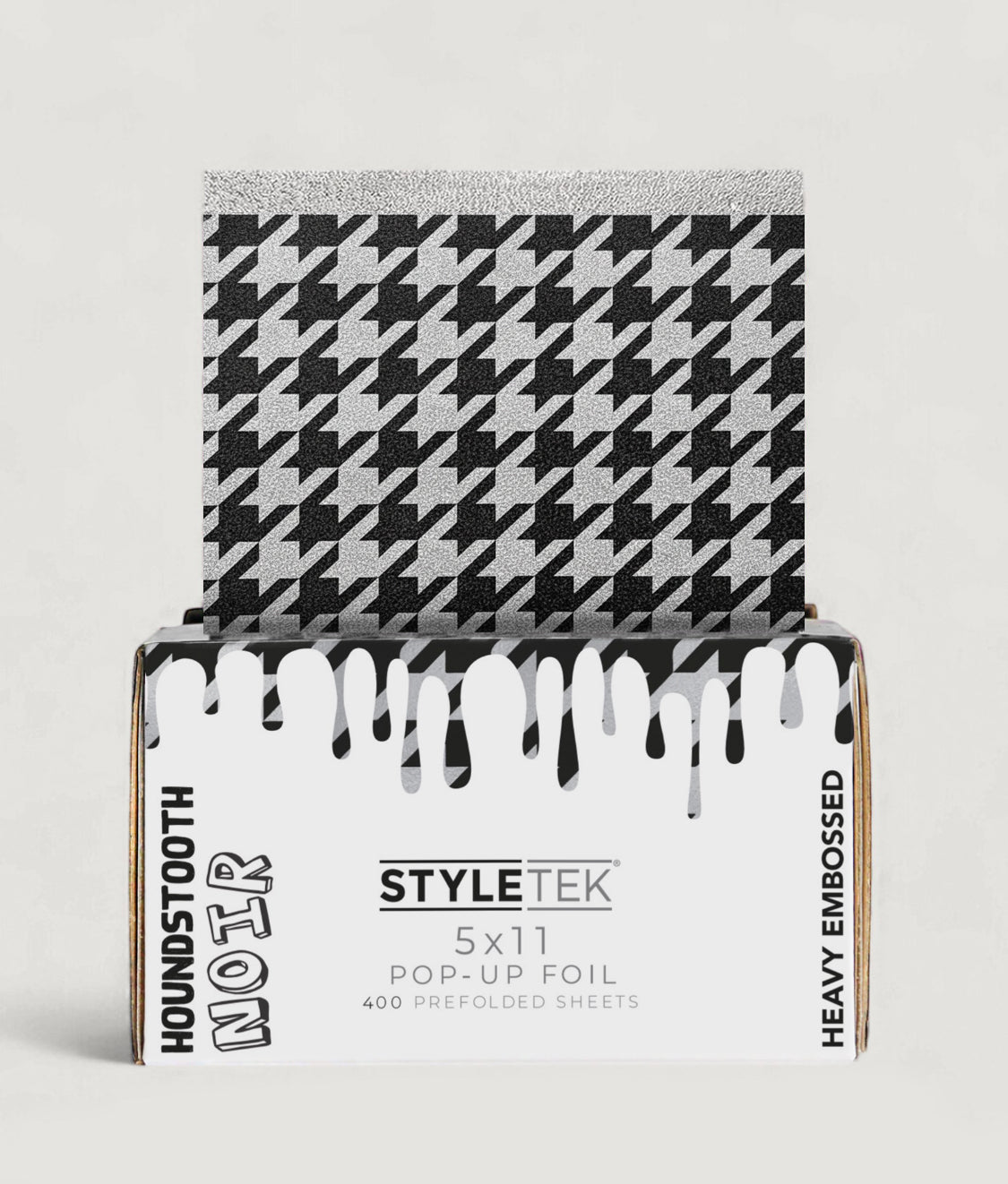 Styletek HoundsTooth Noir Pop Up Foil - 400 Count