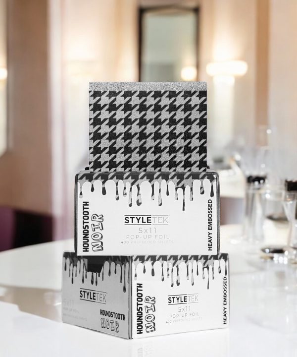 Styletek HoundsTooth Noir Pop Up Foil - 400 Count