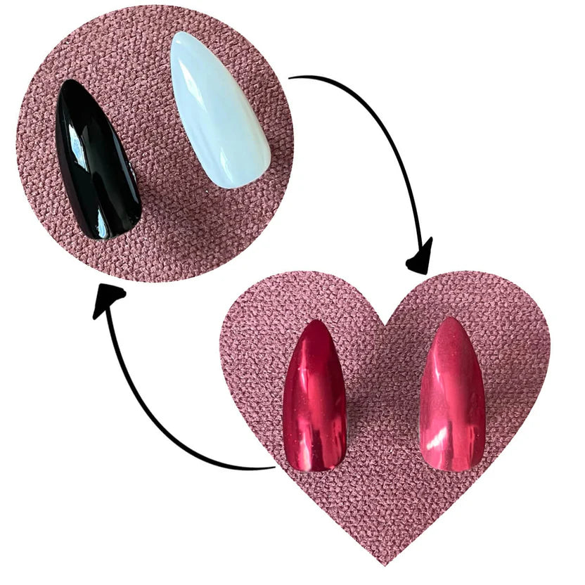 Mini Mani Moo! Chrome Powder - Red - .05 oz. (1.5 gr) - PinkPro Beauty Supply