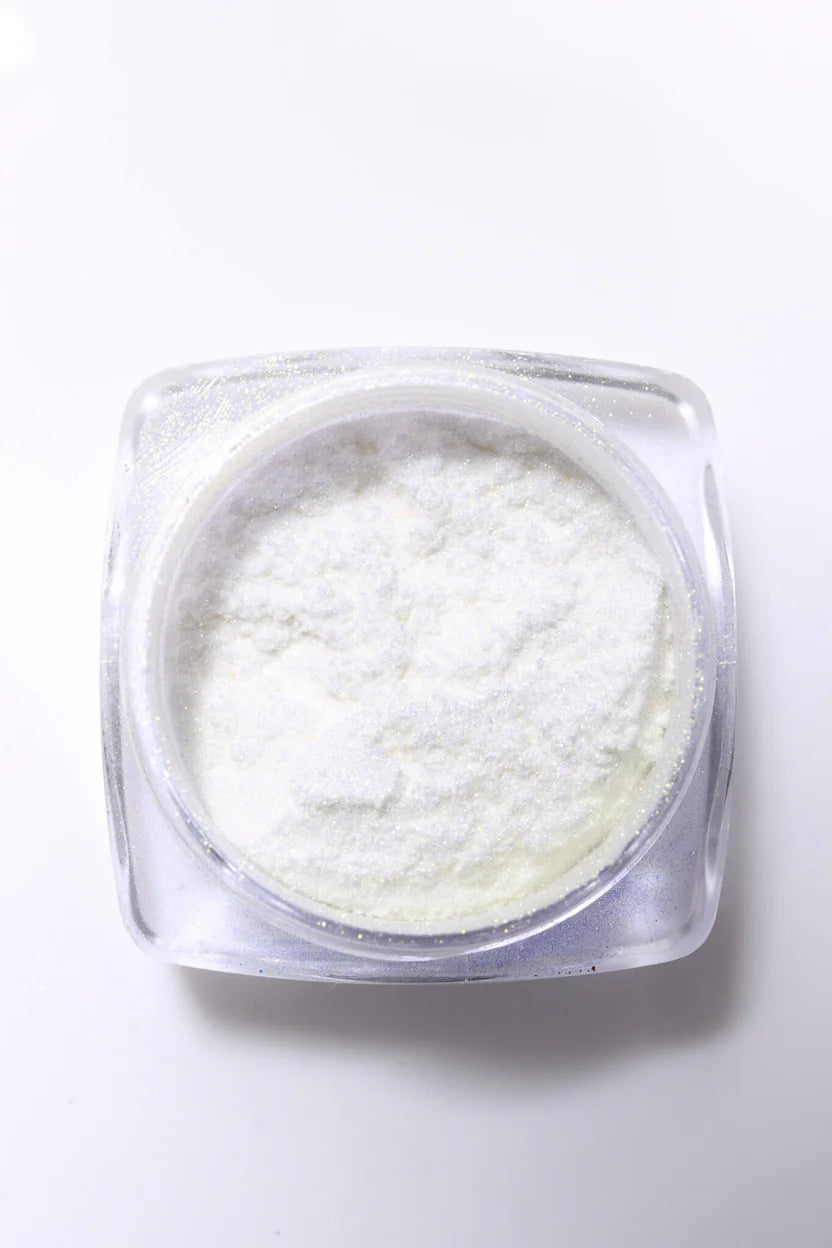 Mini Mani Moo! Chrome Powder - White - .05 oz. (1.5 gr) - PinkPro Beauty Supply