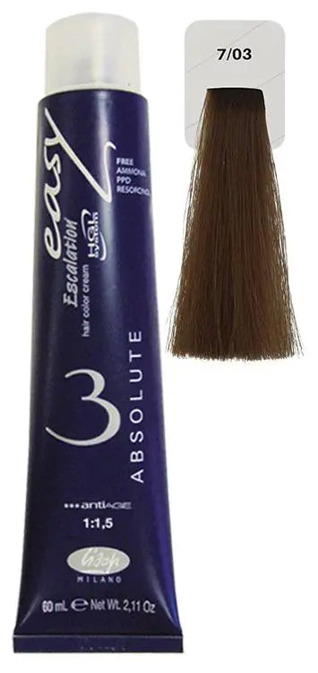 Lisap Easy Absolute 3 Ammonia Free Permanent Color 7/03 Lisap