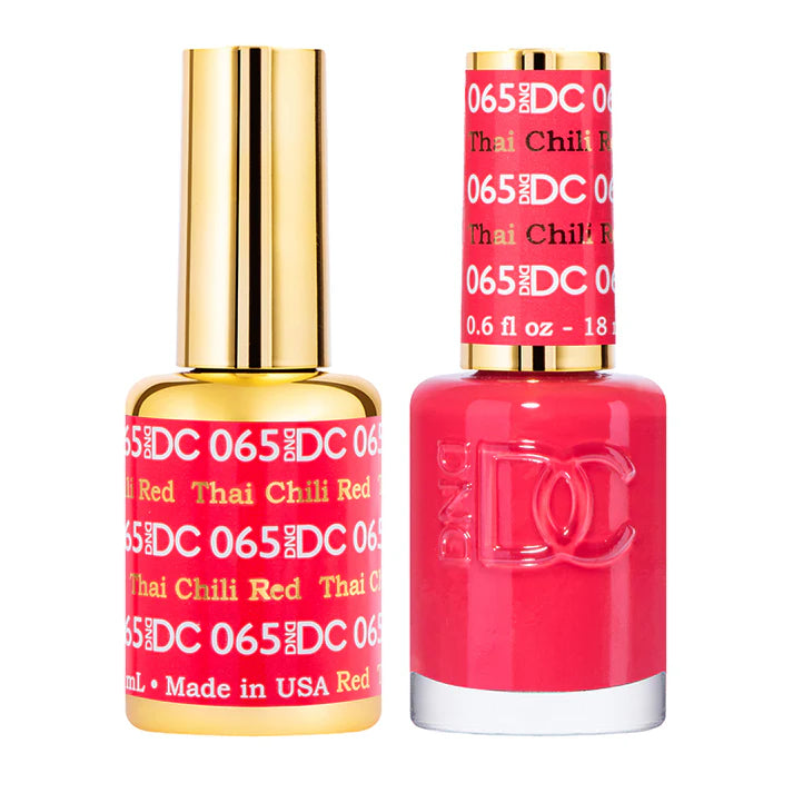 DND DC Duo Thai Chilli Red #065 .6 oz. - PinkPro Beauty Supply