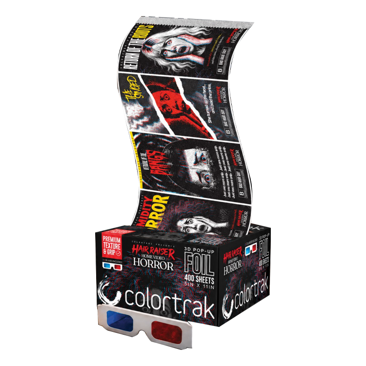 Colortrak Hair Raiser 3D Pop Up Foil with Glasses