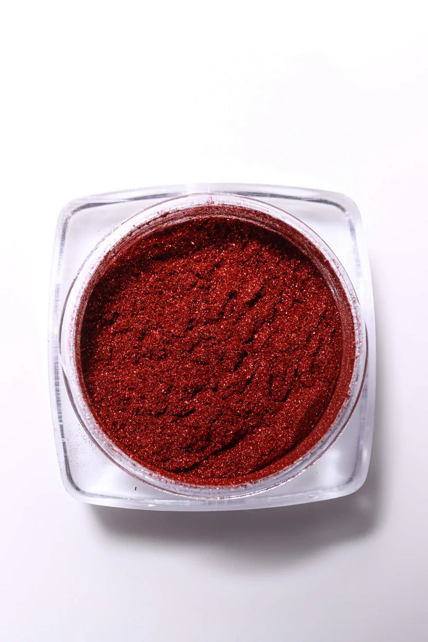 Mini Mani Moo! Chrome Powder - Red - .05 oz. (1.5 gr) - PinkPro Beauty Supply