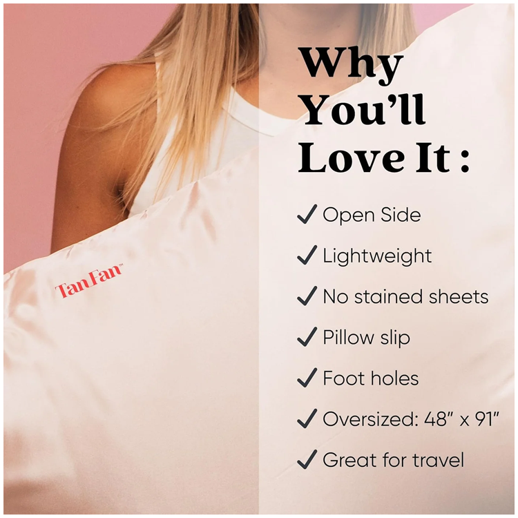 Tan Fan Sleep Sac Pink - Open Side