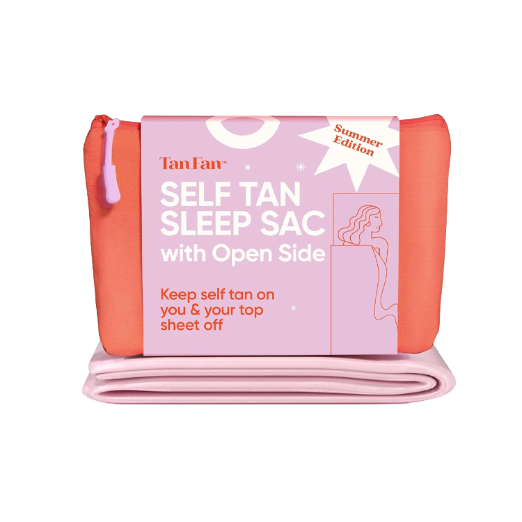 Tan Fan Sleep Sac Pink - Open Side