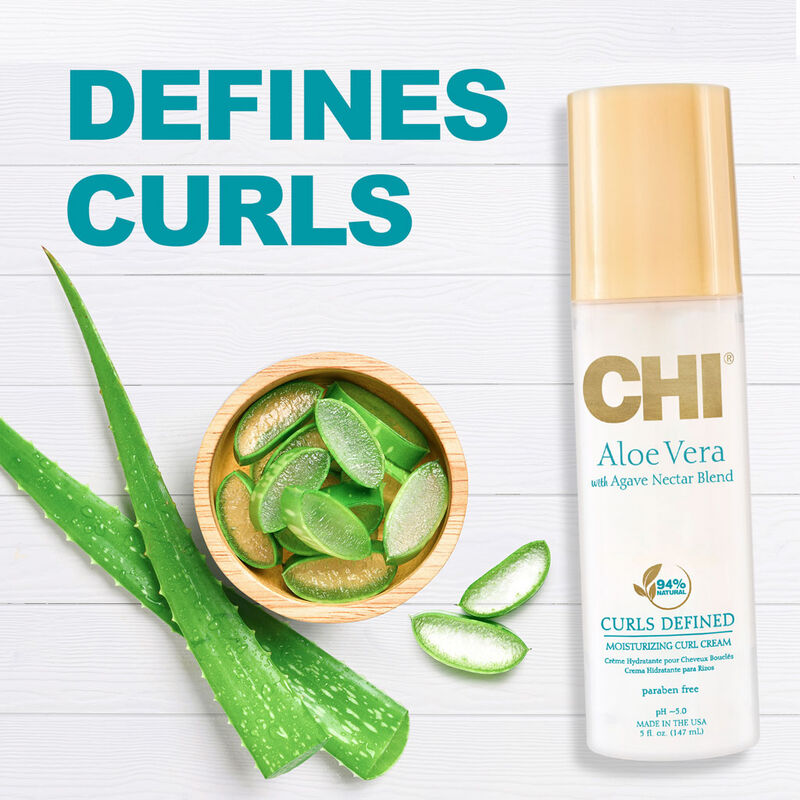 CHI Aloe & Agave Moisturizing Curl Cream 5 oz. - PinkPro Beauty Supply