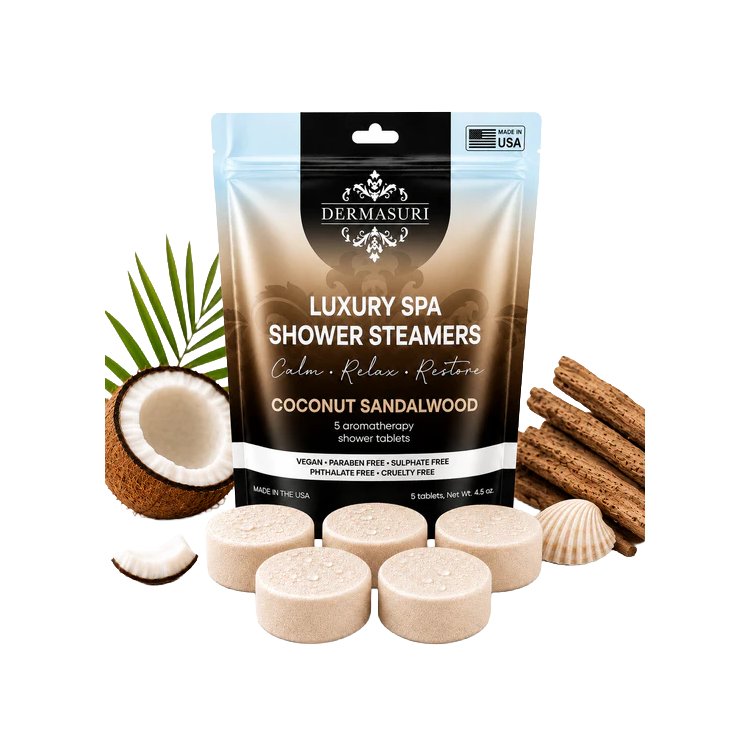 Dermasuri Shower Steamer - Coconut Sandalwood