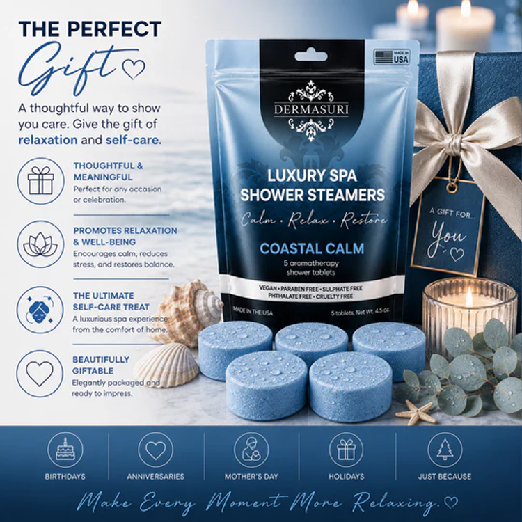 Dermasuri Shower Steamer - Coastal Calm