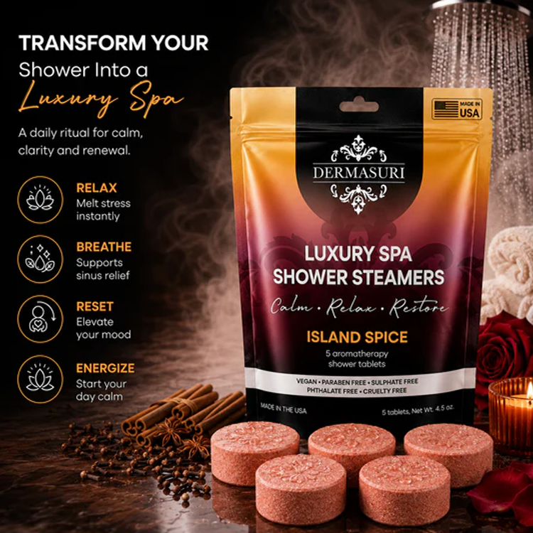 Dermasuri Shower Steamer - Island Spice