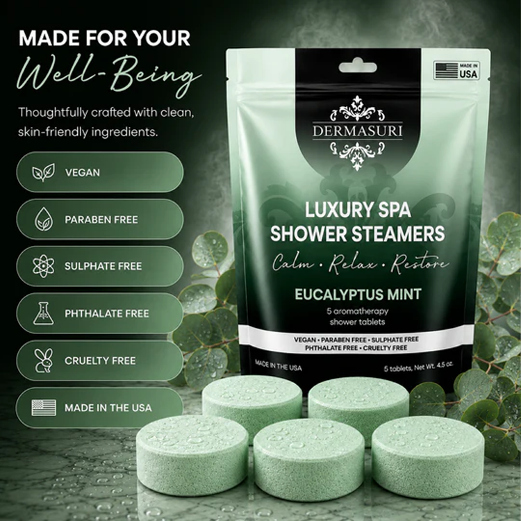Dermasuri Shower Steamer - Eucalyptus Mint