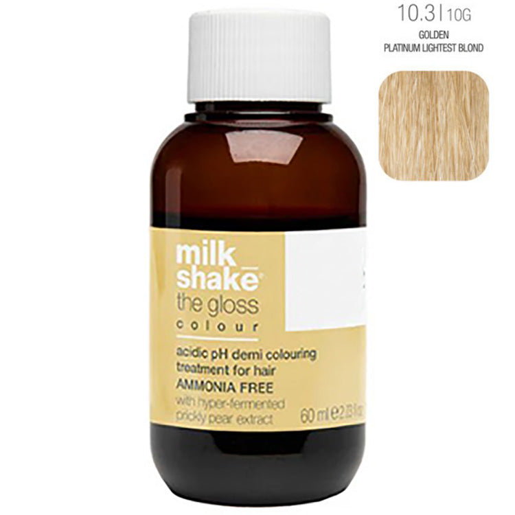 Milk_Shake The Gloss Demi Permanent Color -#10.3/10G Golden Blonde - PinkPro Beauty Supply