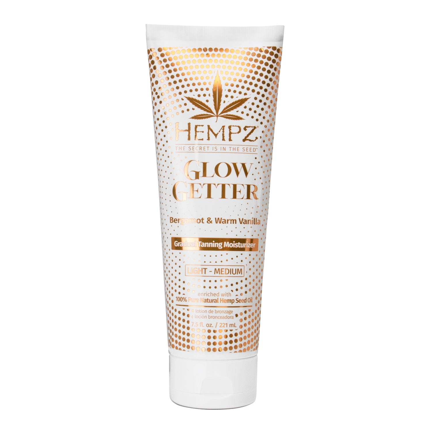 Hempz Glow Getter Gradual Tanning Moisturizer Light/Medium - 7.5 oz. - PinkPro Beauty Supply