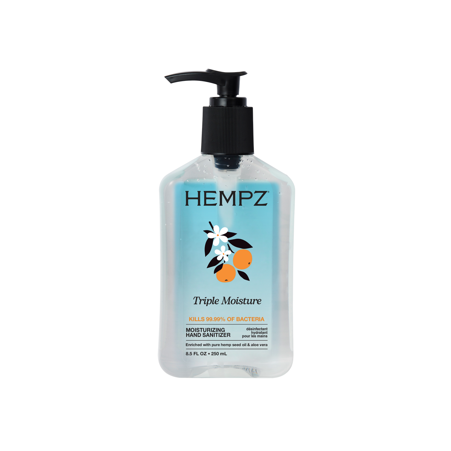 Desinfectante de manos Hempz Triple Moisture - 8.5 oz