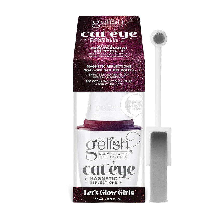 Gelish Soak-Off Gel Polish Magnetic Cat Eye - Let's Glow Girls! 0.5 oz. - PinkPro Beauty Supply