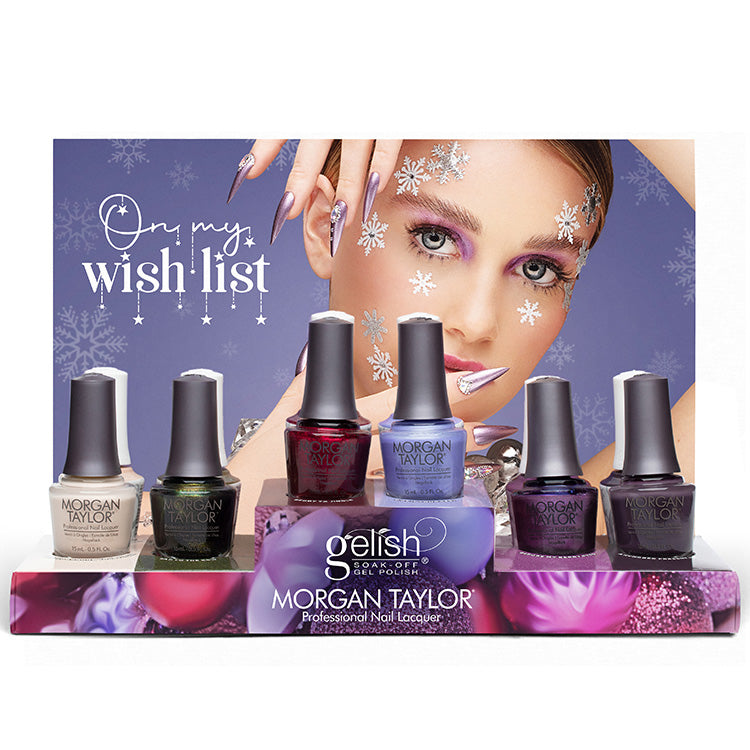 Gelish & Morgan Taylor On My Wish List Collection 12 Piece Mixed Display