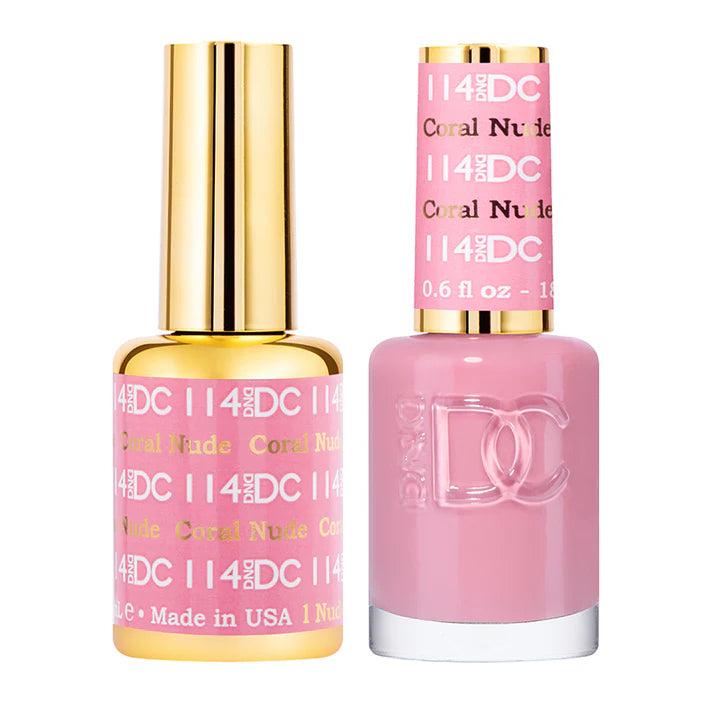 DND DC Duo Coral Nude #114 .6oz. - PinkPro Beauty Supply