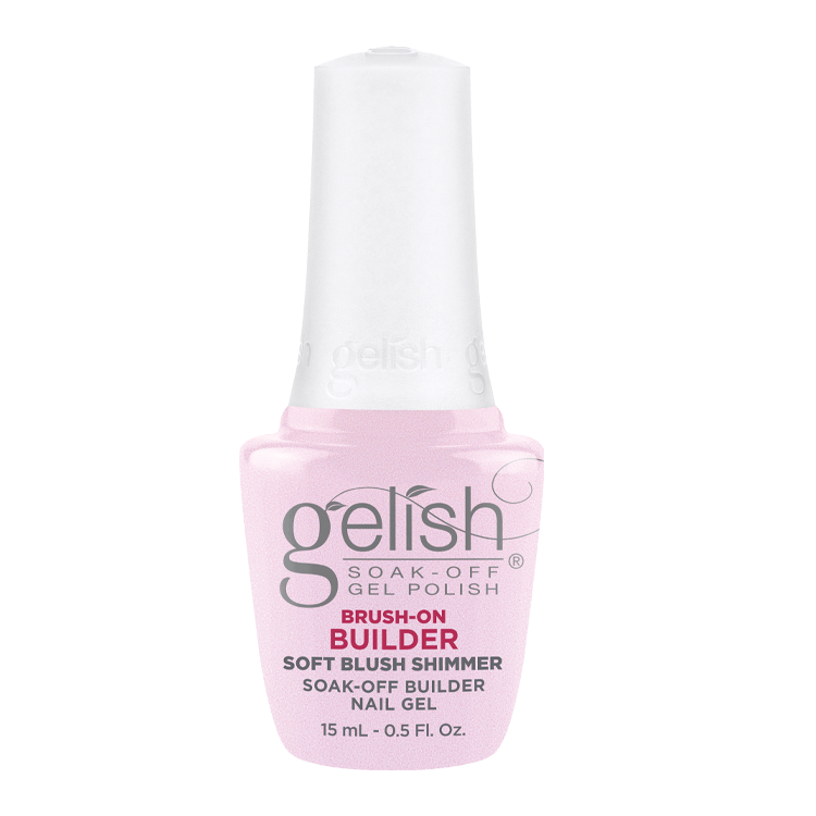 Gelish Hema-Free Brush-On Builder Sheer Soft Blush Shimmer .5 oz