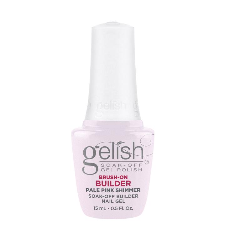 Gelish Hema-Free Brush-On Builder Sheer Pale Pink Shimmer .5 oz
