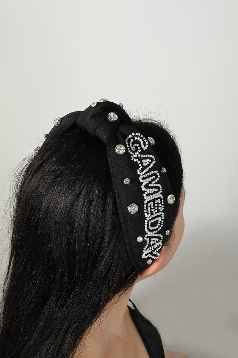 Game Day Headband Rhinestone - Black PinkPro Beauty Supply