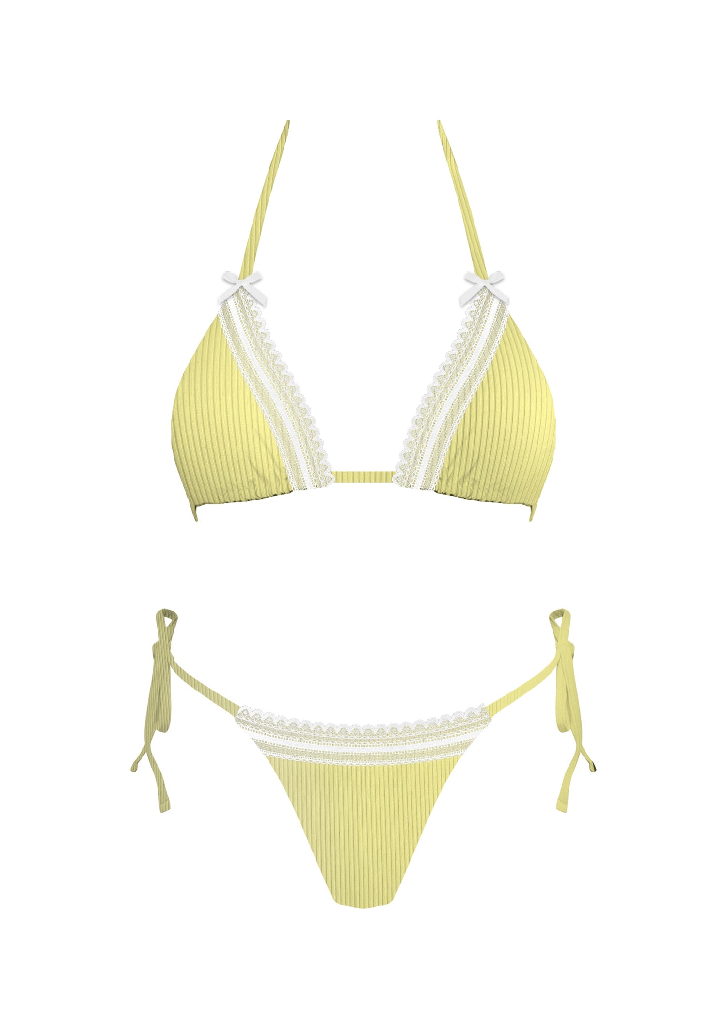 Swimsuit Bikini Love Story Yellow - PinkPro Beauty Supply