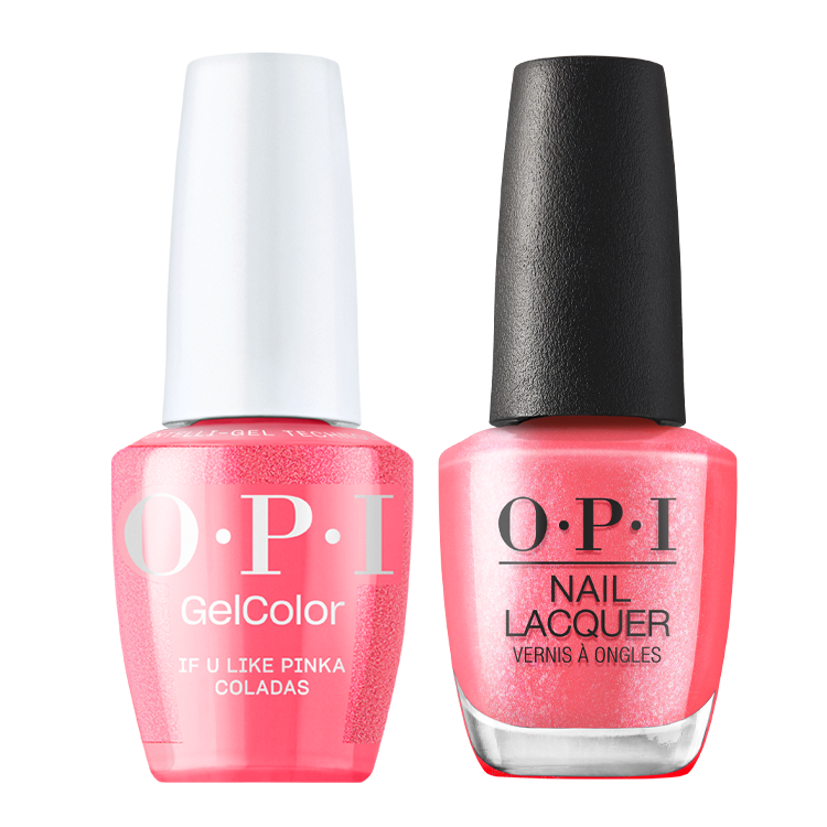 OPI Duo Trip to the Brite Side Collection -If you Like Pinka Coladas .5 oz.