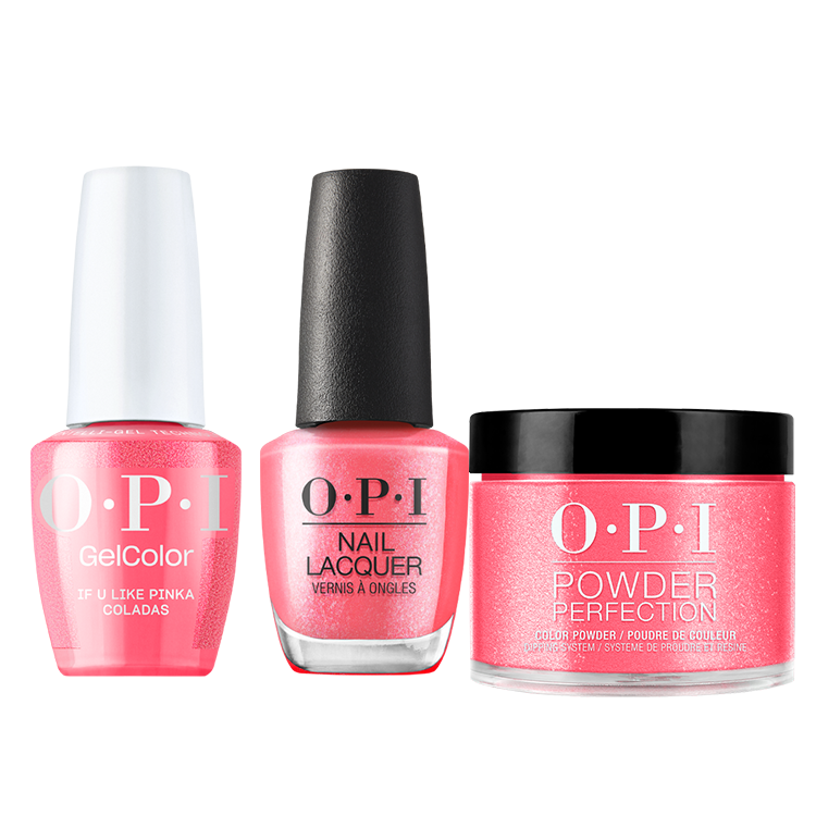 OPI Trio Trip to the Brite Side Collection - If you Like Pinka Coladas