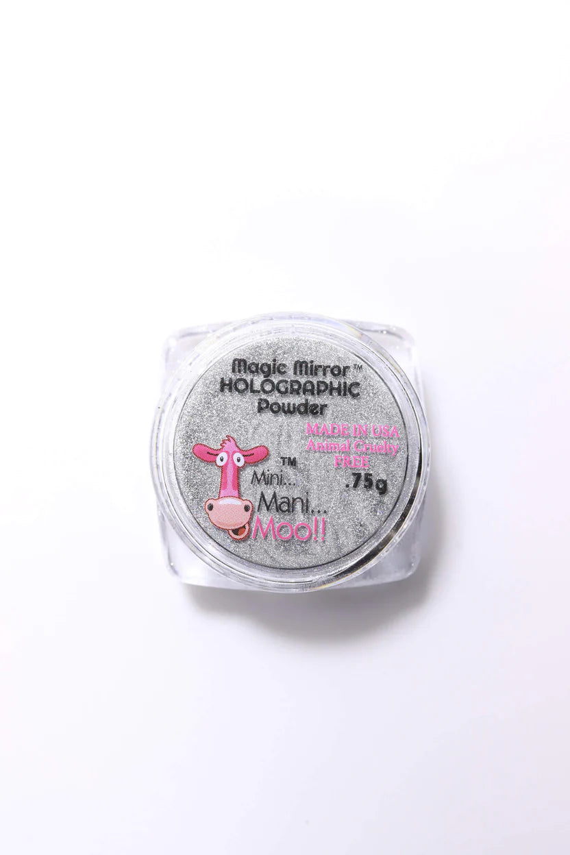 Mini Mani Moo! Holographic Silver - .026 oz. (.75gr) - PinkPro Beauty Supply