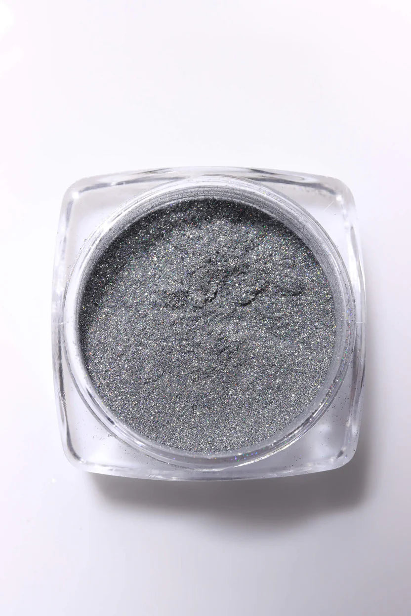 Mini Mani Moo! Chrome Powder - Silver - .05 oz. (1.5 gr) - PinkPro Beauty Supply
