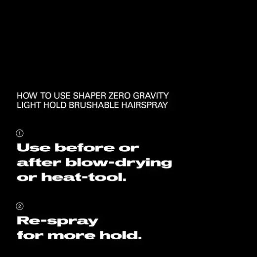 Sebastian Professional Shaper Zero gravity | Light Hold Hairspray VOC 50% 10.5 oz.