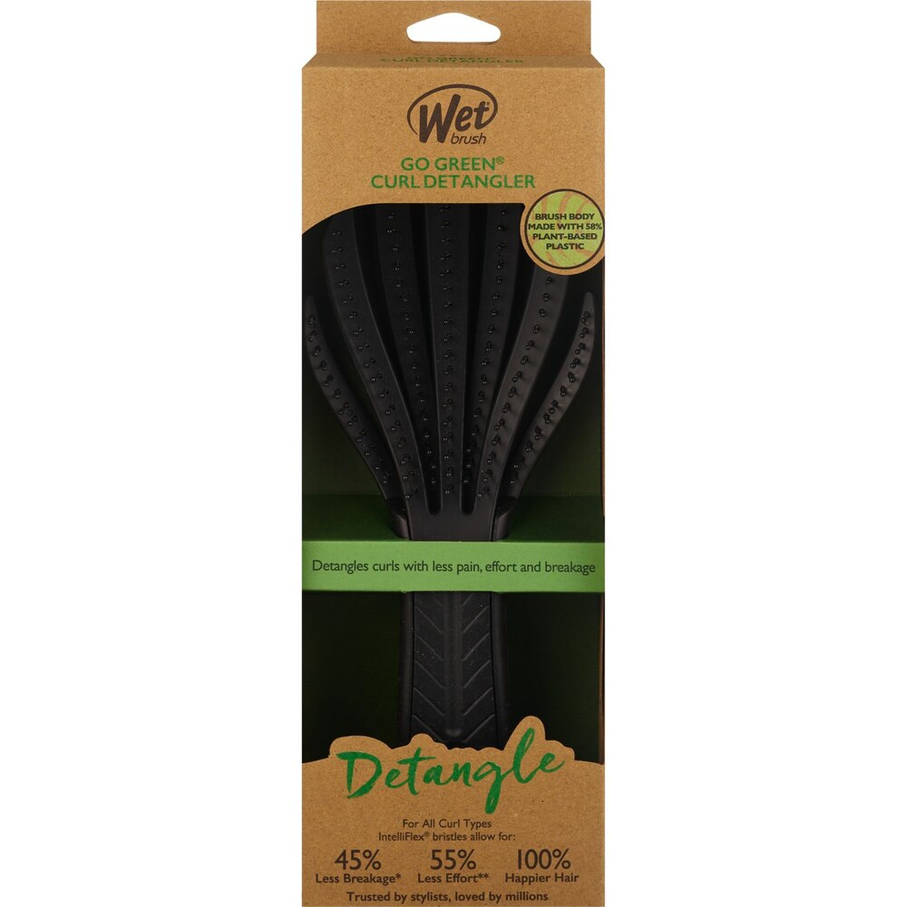 Wet Brush Pro Go Green Curl Detangler - Black