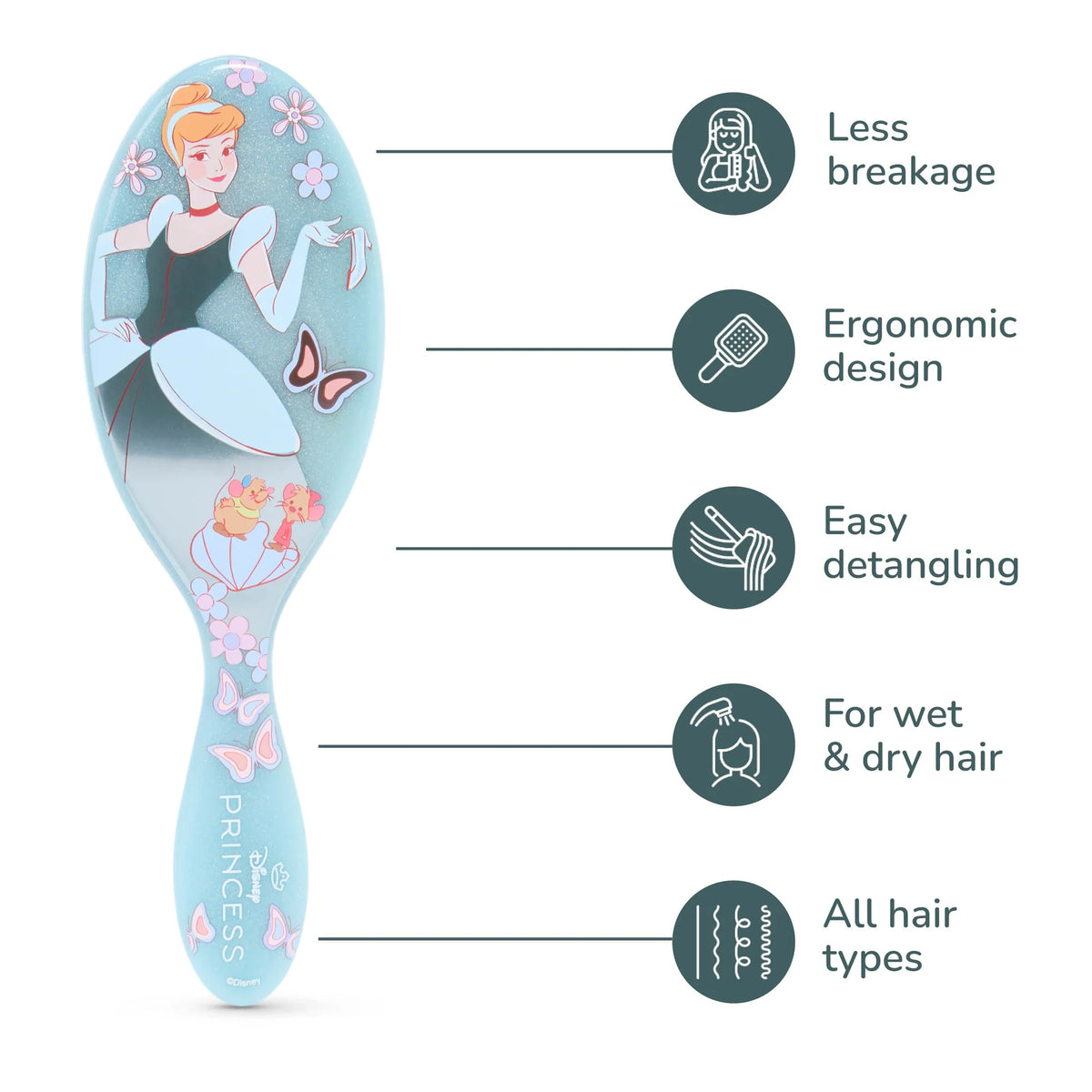Wet Brush x Dreamy Disney Princess Original Detangler - Cinderella