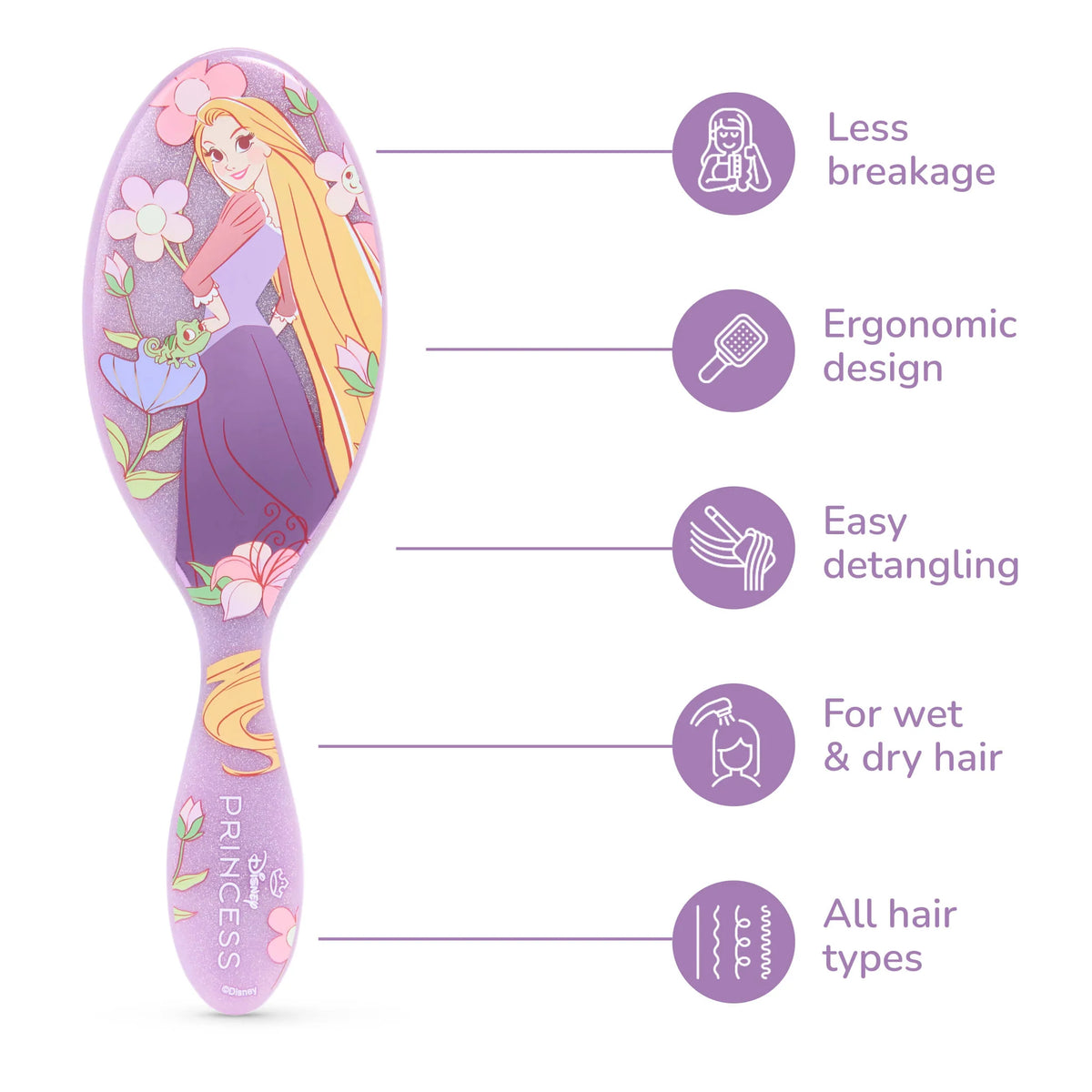 Wet Brush x Dreamy Disney Princess Original Detangler - Rapunzel