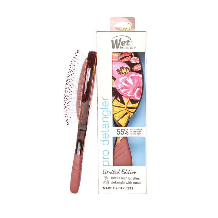 Wet Brush Original Detangler – Tropical Oasis Burgundy Paradise