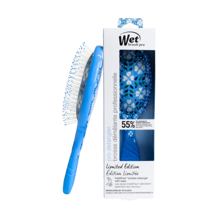 Wet Brush Original Detangler – Petal Perfect Blue Blossom