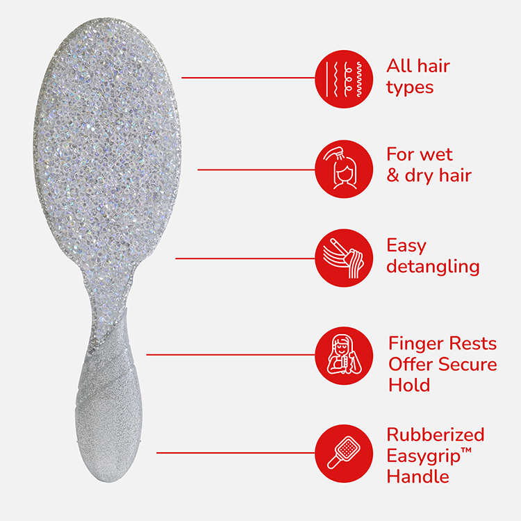 Wet Brush Winter Wonderland Pro Detangler – Silver