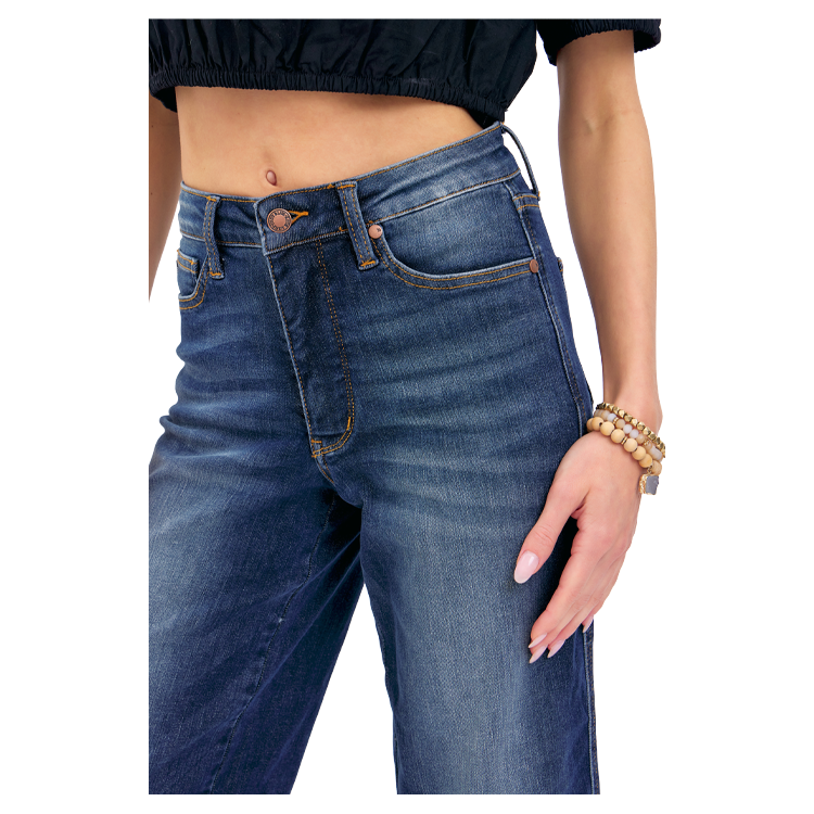 Judy Blue Crop Midrise Tummy Control Wide