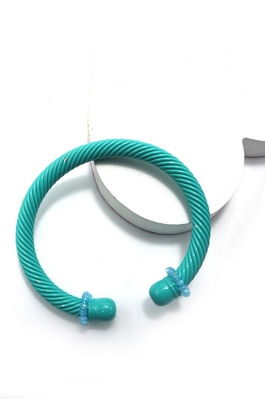 Metal Cable Cuff Bracelet