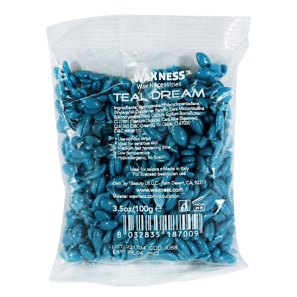Waxness Teal Dream Rosin Free Sparkly Hard Wax Sample 3.5 oz / 100 g