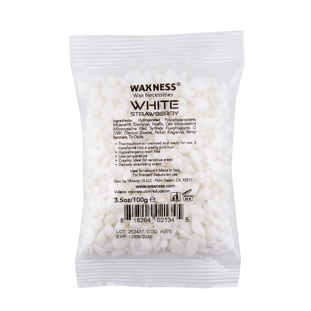 Waxness White Strawberry Thermochromic Rosin Free Hard Wax Sample 3.5 oz / 100 g