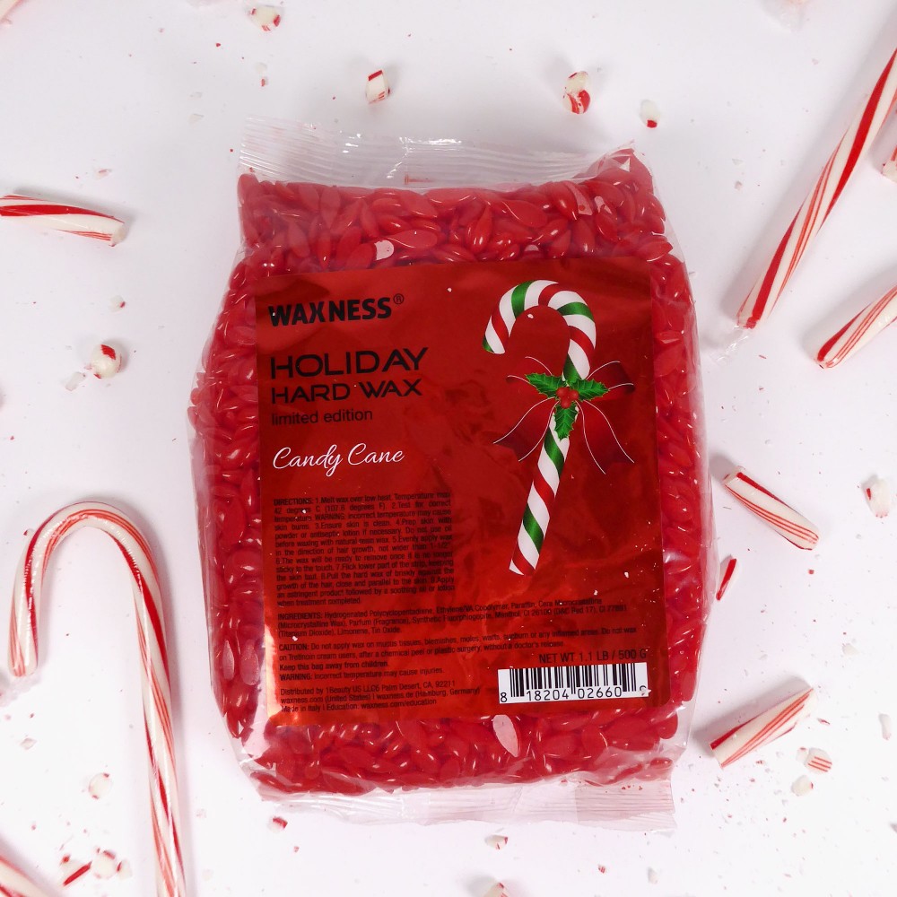 Waxness Holiday Limited Edition Hard Wax Candy Cane 1.1 lb / 500g