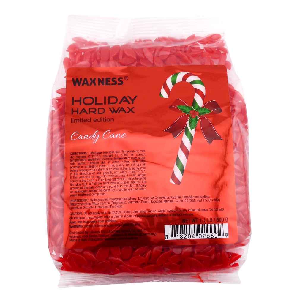 Waxness Holiday Limited Edition Hard Wax Candy Cane 1.1 lb / 500g