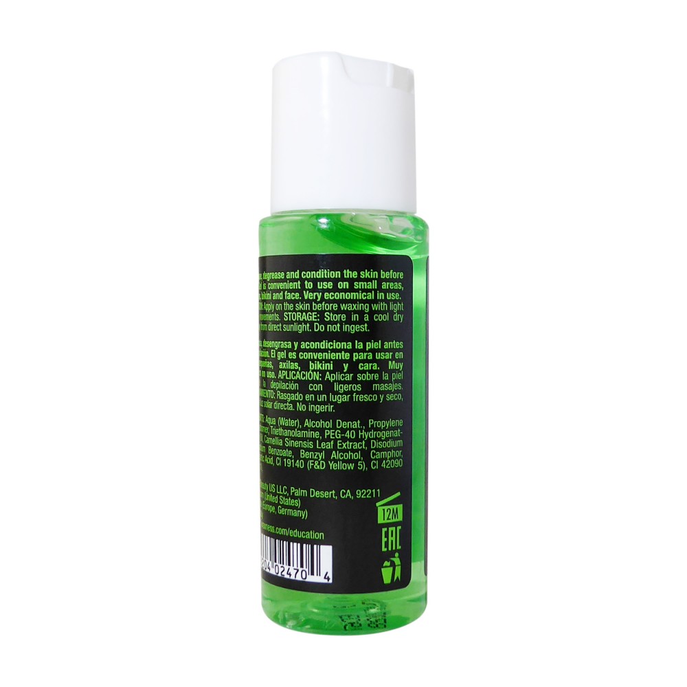 Waxness Pre Waxing Gel with Green Tea and Camphor 1 fl oz / 50 ml Small Size