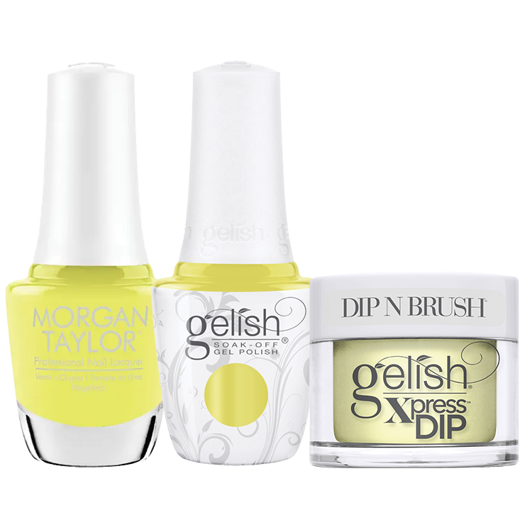*Pre-Order*Gelish & Morgan Taylor Trio Keep It Juicy - Lemon Drop Lush