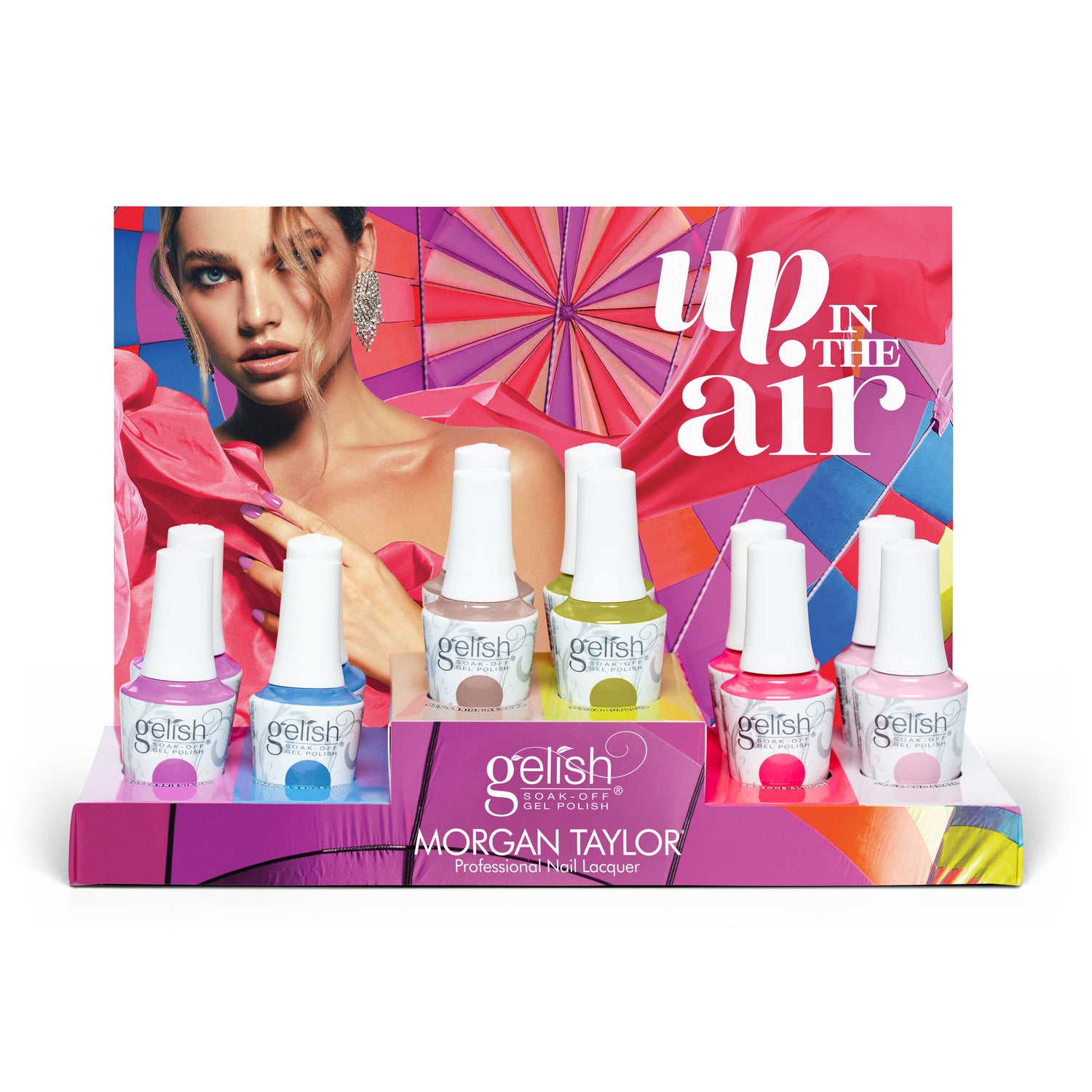 Gelish Soak-Off Up In The Air Collection 12 Piece Display
