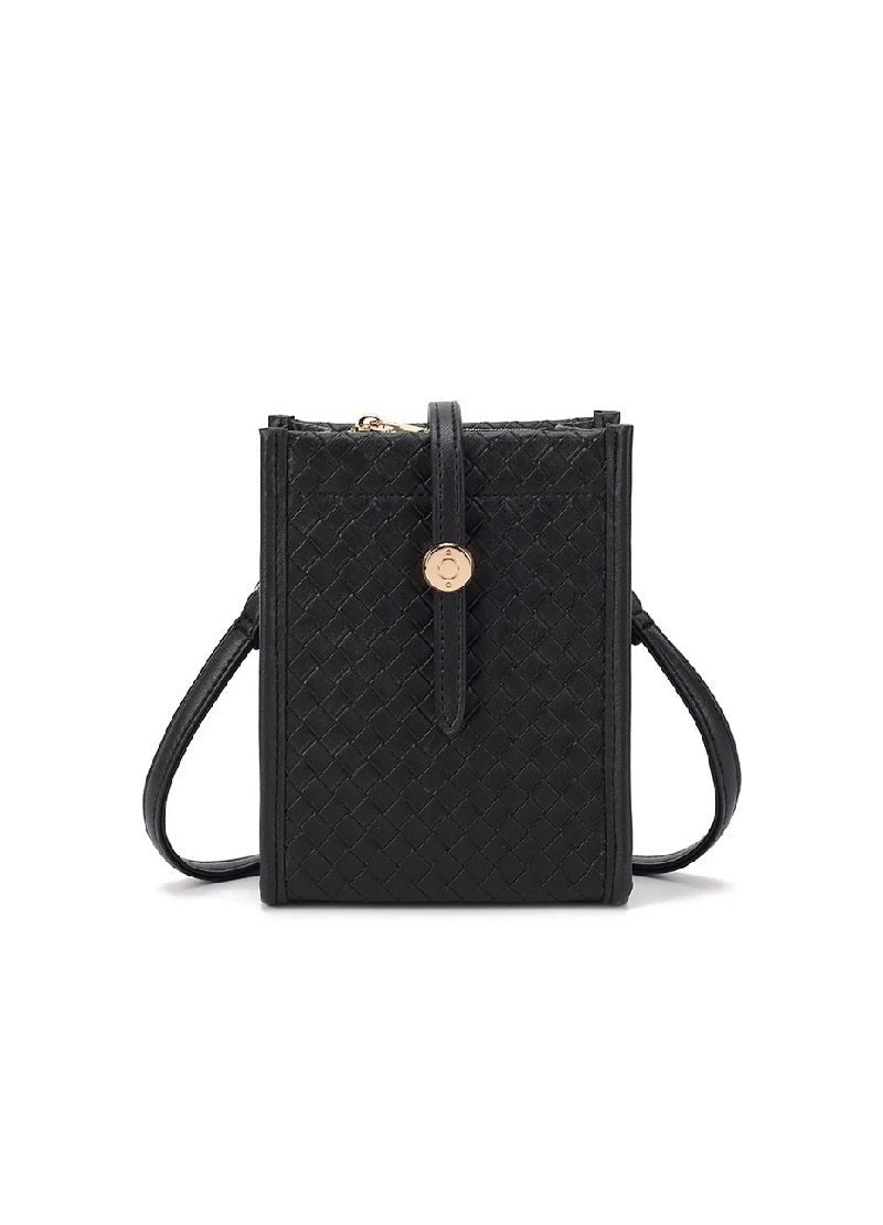 Mini Woven Vegan Leather Bag