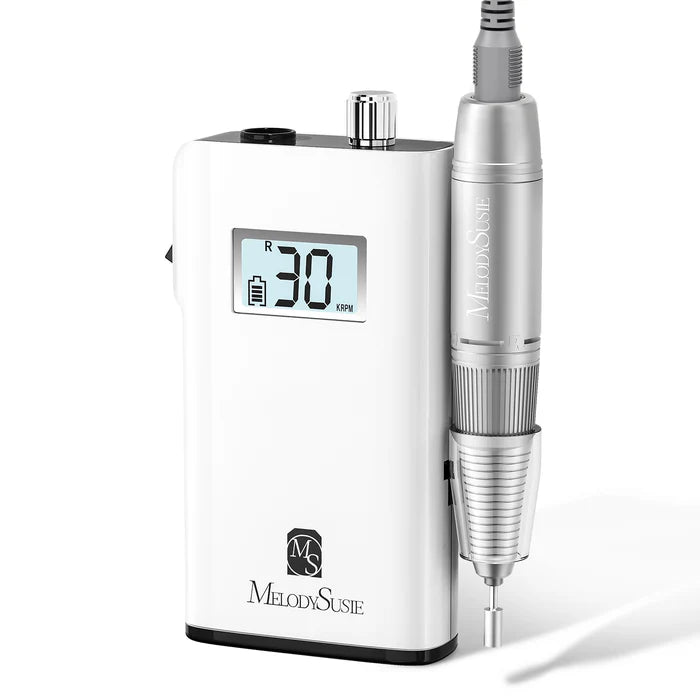 MelodySusie Scamander(SC320H) Rechargeable Nail Drill 30,000RPM - White - PinkPro Beauty Supply