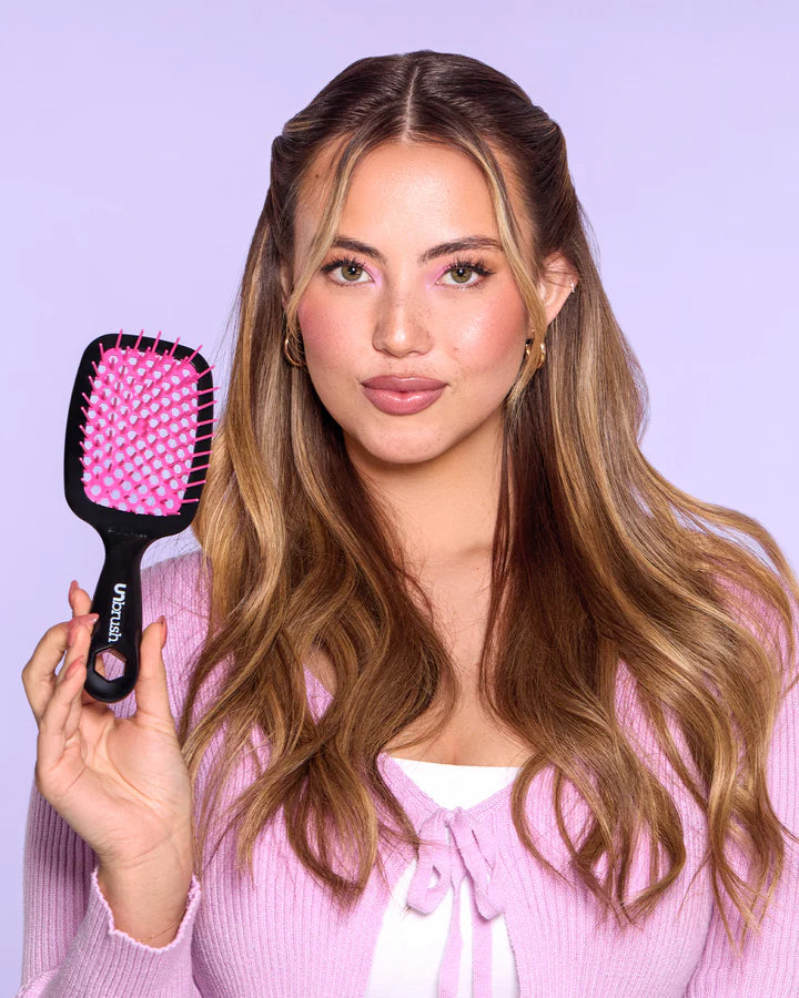 UNbrush Detangling Regular Hair Brush -Cherry Blossom