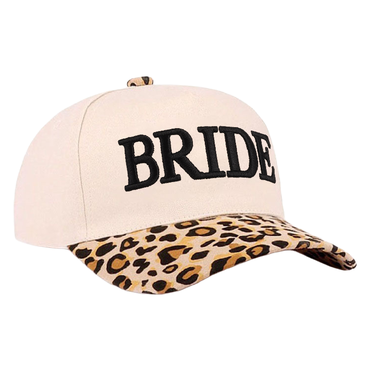 Zenana Cap Two Tone Leopard Bride