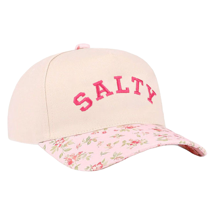 Zenana Cap Two Tone Pink Floral Print- Salty Zenana